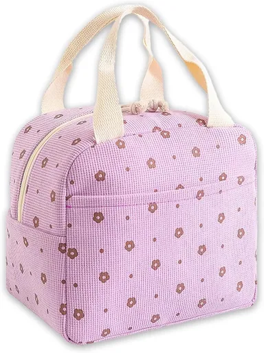 Cooler Bags - Lunch Bag - Handle Strap - Cooler Bag - Lunch Bag - Insulated Cooler Bag - Picnic Bag - 25.5*21*17cm - Suitable for work, office, travel and picnics（Purple）