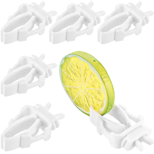 6 Pieces Bird Cage Food Holder Parrot Fruit Vegetable Clips Bird Cage Feeder Clip for Budgie Parakeet Cockatoo Macaw Cockatiel