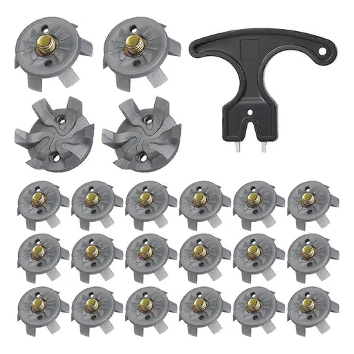 Golf Spikes Set Includes 30 Pcs Golf Studs Replacement Golf Studs Spanner Metal Thread Screw 6mm Dia Golf Spike too-xindaren