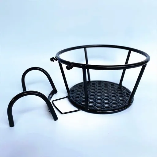Hollow Hanging Shelf Black for Gardeners Use 1Pcs 10.6x4.7x6.7in