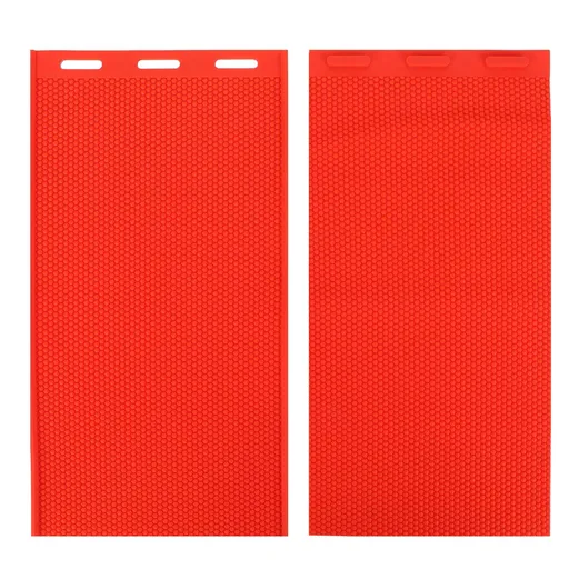 2Pcs 5.4mm Beeswax Sheet DIY Rubber Comb Foundation Press Mold Beekeeping Accessory Red