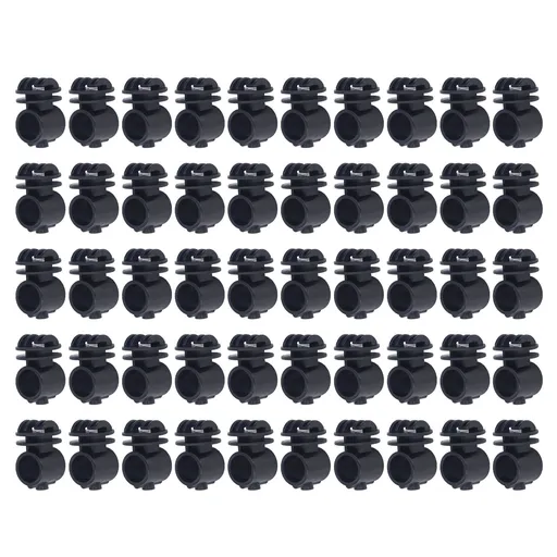 50 Pcs/set 2.1CM Insulator Screws Pulse Grid System Accessories for Electronic Fence Bearing Rod Black