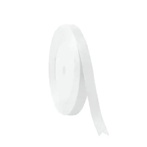 10mm Width Satin Hair Ribbon Wedding Party Decoration Gift Banquet 3m - White