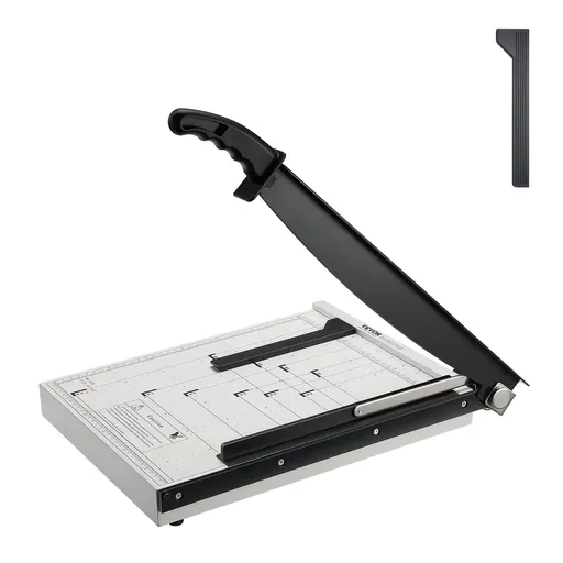Paper Cutter, Guillotine Trimmer, 381 mm Cut Length, 16 Sheets Capacity, Paper Trimmer for Home Office