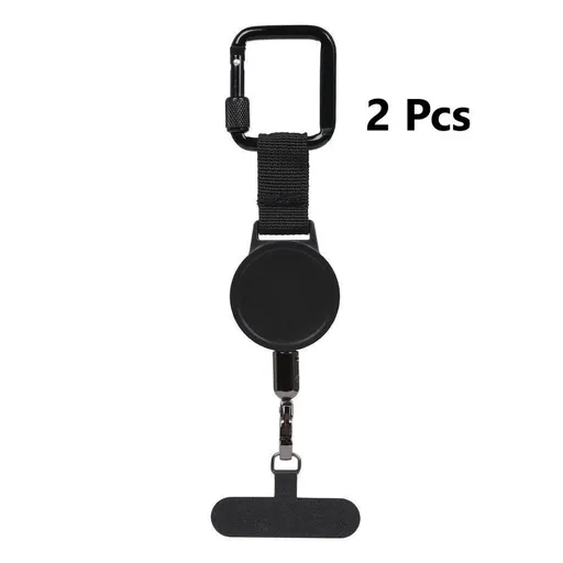 2 Pack Retractable Anti-Theft Phone Holder, Dual Stretchable Anti-Snatch Phone Buckle, Travel Backup Phone Safety Tether Set, for Christmas Gifting