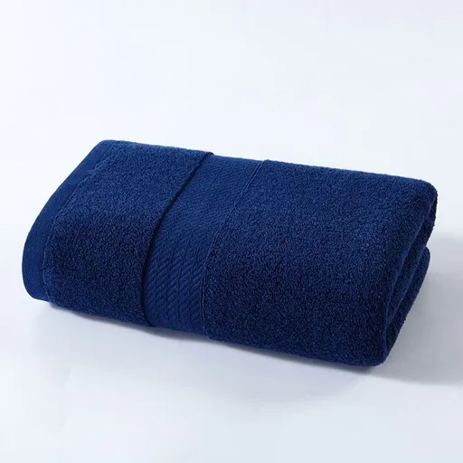 Blue, Cotton Adult Bath Towel, 50×100cm