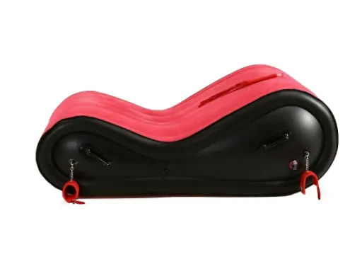 House Of Dasein Inflatable Bondage Sofa Bed Love Chair Sex Furniture Cuffs Restraints Bdsm - Red