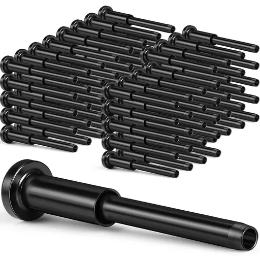 120 Pack Invisible Cable Railing kit, T316 Stainless Steel 1/8" Invisible Receiver and Swage Stud End for Cable Railing, Swage Tensioner 1/8" for Wood/Metal Post, Hardware (Black)