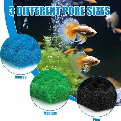 Set of Aquarium Bottom Filter Floss