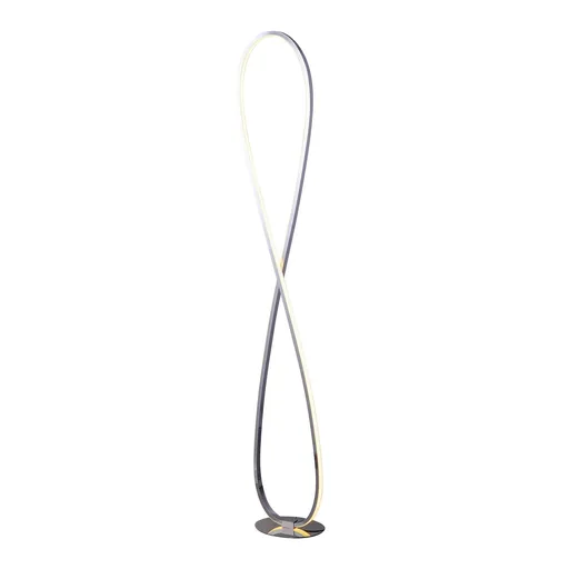 Infinite LED Floor Lamp - Chrome
