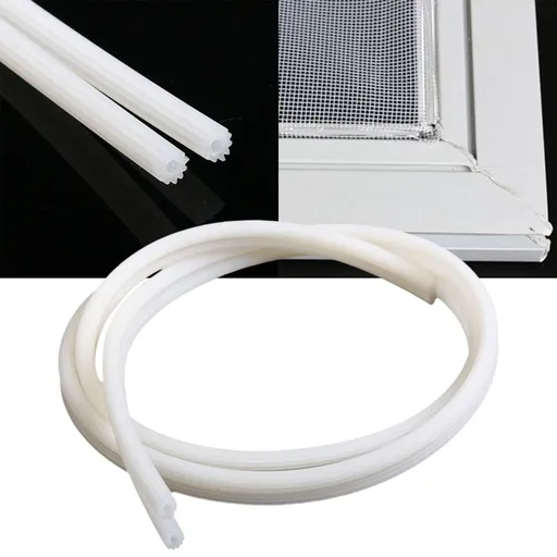 Window Screen Spline, 0.20" x 32.8FT Replacement Round Black Window Screen Retainer Spline, Window Screen Repair 0.20" x 32.8FT Black3