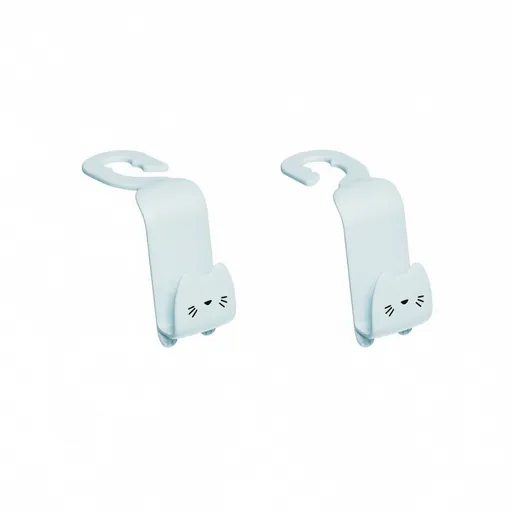 Hong Zhe Cartoon Car Hook ABS Pink Pair Gray blue [pair set
