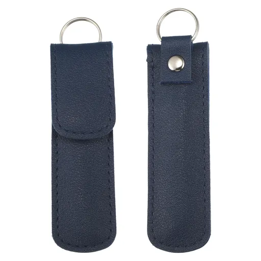 6Pcs Stainless Steel Ear Cleansing Tool Set, Ear Cleaner Ear Care Set, with Faux Leather Packaging Dark Blue