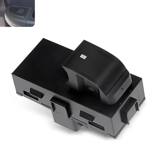 Car Power Window Switch, Front Right & Rear Left Right Side Window Lift Switch, OEM# 15162028 15888174 22864837 22895545 25877776, Compatible with Chevy Silverado GMC Sierra Buick (Black)