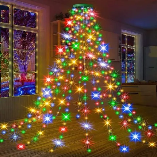 USB Powered Christmas Tree Lights Indoor, Twinkle Timer 8 Modes Waterproof with Memory Function – Perfect for Home, Garden, Patio, Balcony, Party, Wedding, Holiday Display and Everyday Decor - Multi-color - Size 2m 400-LED String Light