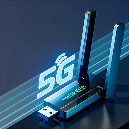 WiFi Extender, WiFi Range Extender, 1300M 2.4G/5G Wireless Internet Booster, Wireless Signal Booster Repeater Internet WiFi, USB WiFi Adapter, for Home, USB Interface Black