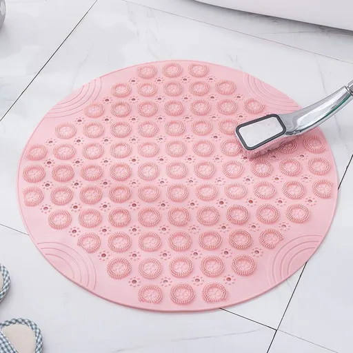 Pink Non-Slip Bath Mat 30×30cm