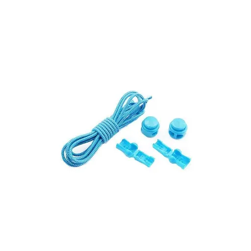 No Tie Elastic Shoelaces with Toggle Locks for Sneakers Running Walking Shoes - Light Blue
