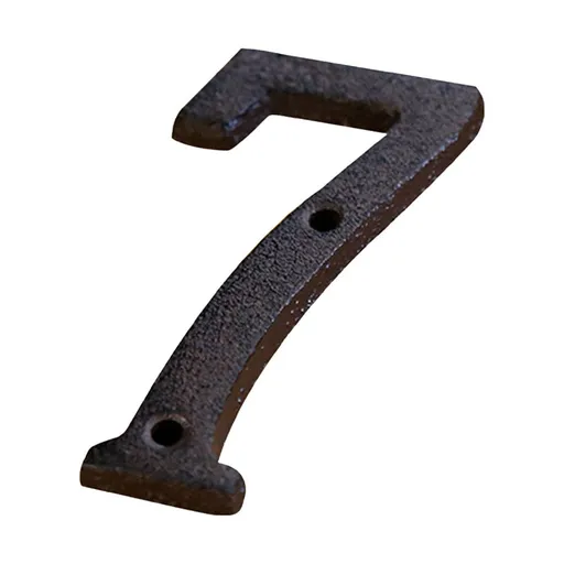 3 inch Iron House Number, Iron Black House Numbers for Outside, Metal Mailbox Numbers for Outside, Home Address Numbers for House, Matching Screws H
