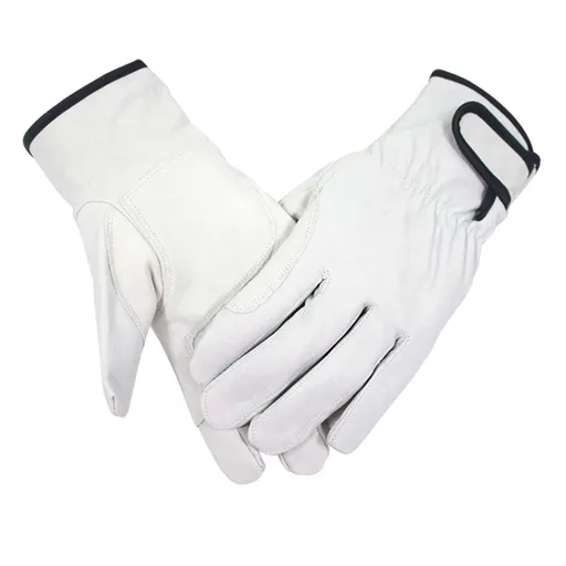 Leather Safety Welding Gloves for Fire Heat Resistant Oven Charcoal BBQ Stove Wood Burner Work Gloves