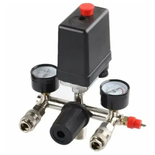Professional Pressure regulator with pressure switch Replacement for compressor Pressure switch with 2 displays