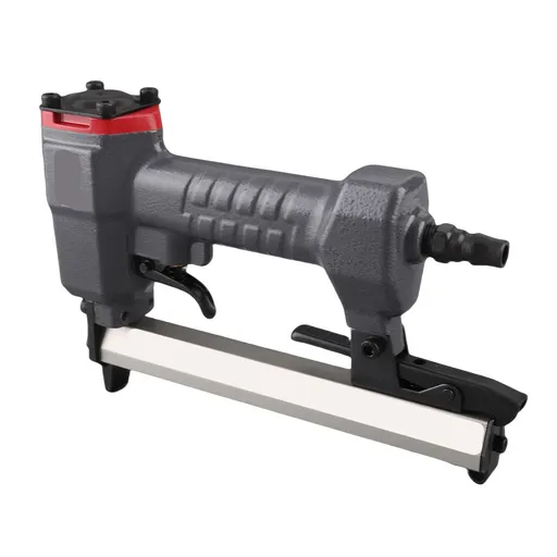 Pneumatic Nailer U Shape Air Nailer with Wrench Portable Nail Stapler Holds 100 Nails for Woodworking Flooring Roofing