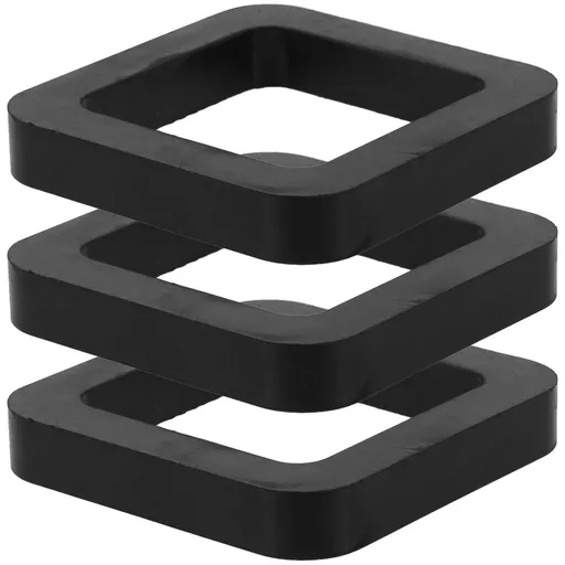 Black Rubber Trailer Hitch Noise Reducer for Car Towing, Set of 3 Anti-Rattle Accessories