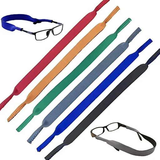 7 Pack Neoprene Elastic Cord Retainer Strap Band for Sports Eyeglass and Sunglass, Eyewear Holder Strap Glasses Head Band Floater Anti-Slip Elastic Cord Rope String Holder for Men Women Kids,13