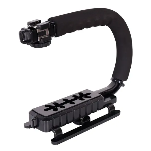 Handheld Camera Stabilizer U Grip, Lightweight Anti Skid Video Photo Grip With Cold Shoe Mount
