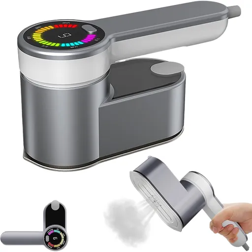 Portable Steamer for Clothes Handheld Steaming Ironing Machine, 6 Gears Adjustable Ironing Steaming Steamer Iron, Color Screen Display Dry Wet 1200W Wrinkle Remover Clothes Iron