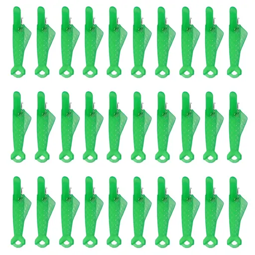 30 Piece Sewing Machine Needle Threaders, automatic fish mouth threader tool for quick machine sewing and embroidery, Green
