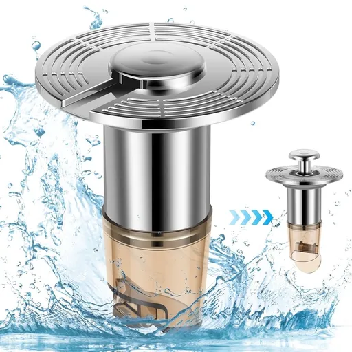Odor Proof Shower Drain Plug Backflow Prevention Fast Drainage and No Standing Water for Frequent Daily Use and Harsh Environments