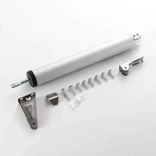 Standard Duty Pneumatic Door Closer, Window Closer, Snap Plate Hold Open Feature & Smooth Closing Motion, Adjustable Closing