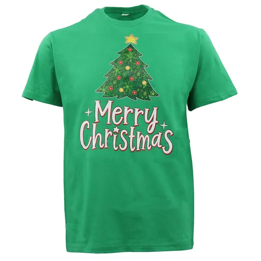 New Funny Adult Xmas Christmas T Shirt Tee Mens Womens 100% Cotton Jolly Ugly, Tree (Green) B, 3XL