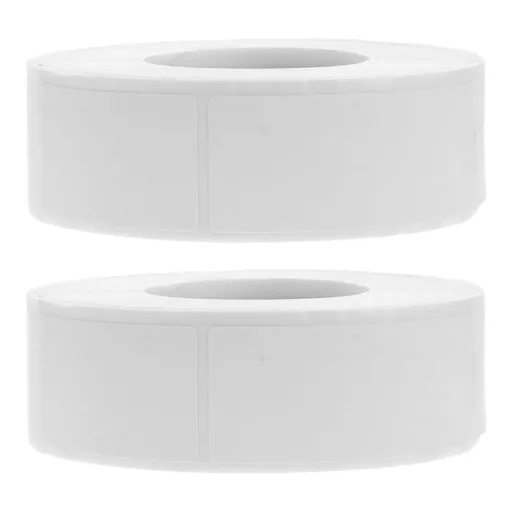 2 Rolls Removable White Paper Kitchen Labels for Containers, Off Sticker Tags for Food Storage