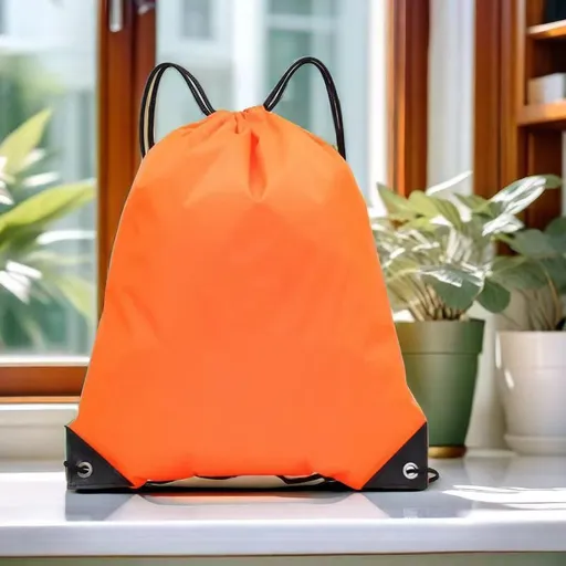 Polyester Drawstring Sports Backpack Gym Basketball Sack Bag