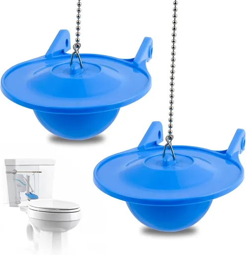 2 pcs Toilet Flapper Replacement, Compatible with Lowes AquaSouce Original 3" Flapper Replacement for 1.28 GPF Toilets (98923, 312795, 352027, 395280, 12293)-Water Saving, Easy to Install