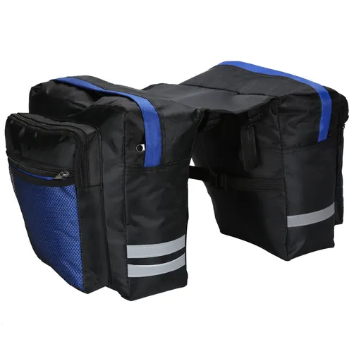 Bike Panniers Bag - 27L Large Rear Rack Bike Ebike Saddle Trunk Bags for Bicycle Water Resistant for Grocery Commuter Long Trip, Black