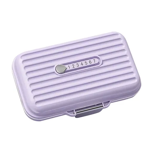 4 CompartmentsTravel Pill Organizer, Portable Medicine Case, Small compact design with Perfect for daily and weekly medication storage, pill holder box for travel use