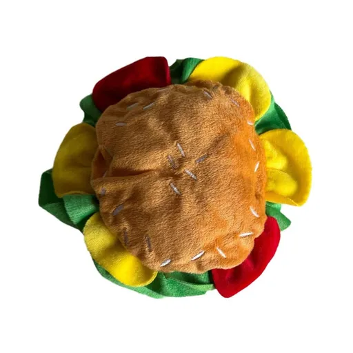 Cute Pet Hamburger Headgear Headdress for Dogs Cats Fun Costume Pet Accessory - Small