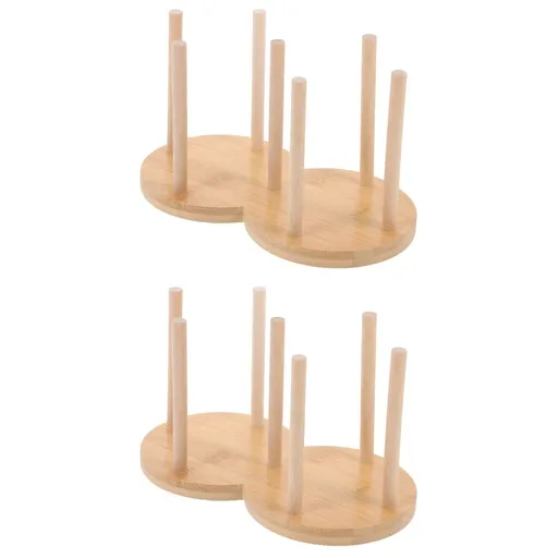 2Pack Wear-Resistant Wooden Paper Cup Storage Organizer for Office Cafeteria