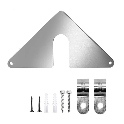 2-piece set - the best faucet mounting plate | hose box fixing kit | outdoor faucet repair | slide in | no need to disassemble faucet! No need for pipelines!