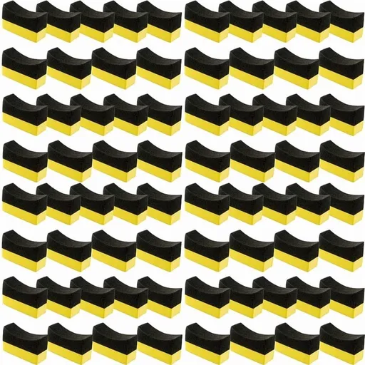 72Pack Tire Dressing Applicator Pads Tire Shine Applicator Dressing Pad Polishing Sponge for Car Glass Painted Steel