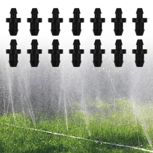 Drip Irrigation Tube Hole Plugs Black Plastic 150Pcs 0.79X0.39X0.39in