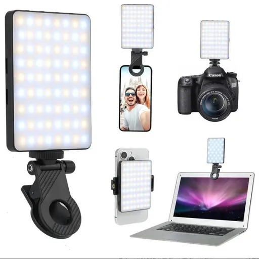 Clip On Selfie Phone Light 3 Modes 3000K to 9900K