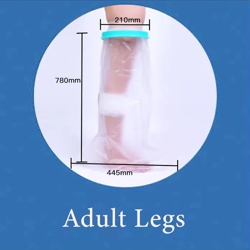 Adult Full Leg Waterproof Cast Cover Shower Bandage Protector Broken Knee Lower Leg Wound Bath Sleeve