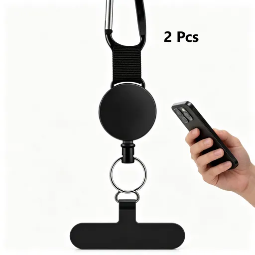 2 Pack Woven Strap Anti-Theft Phone Holder, Soft Webbing Phone Buckle 2-Pack, Daily Couple Share Phone Clip Set, Recommended Christmas Holiday Gift
