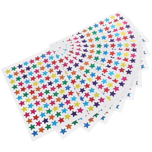 960pcs 1cm Colorful Self-Adhesive Star Stickers for Teachers, Students, Classroom Rewards and Educational Supplies