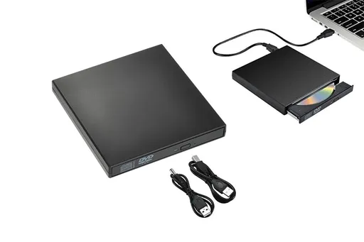 External CD RW Writer Player Protable USB 2.0 Drive for Laptop Notebook PC Desktop Computer-Black