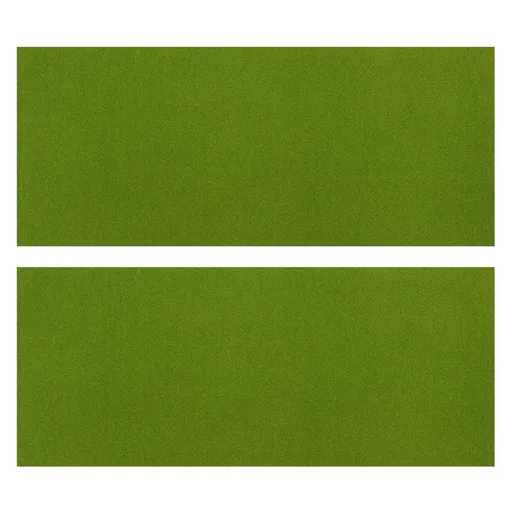 2Pcs Fake Grass Mat for Floor Decor and Train Model Material Green DIY Accessories
